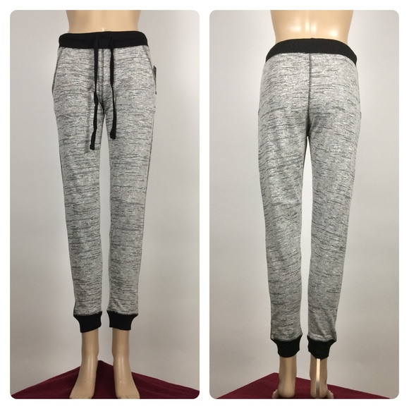 Blu Rock New York Pants - Heather Gray Blu Rock NY Cropped Joggers